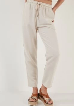 LELA Regular Fit - Broek - Beige -LELA 016acf696ee241578542d071f4fc173e