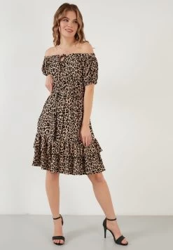 LELA Regular Fit - Jurk - Leopard 11 LELA Regular Fit - Jurk - Leopard -LELA 02665a1b4b0e4e29a67a1cefdbae1053