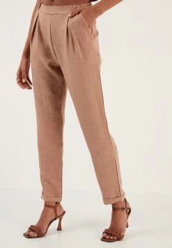 LELA Slim Fit - Broek - Camel -LELA 033fa742a91345bdb7efc3b44819b1a1