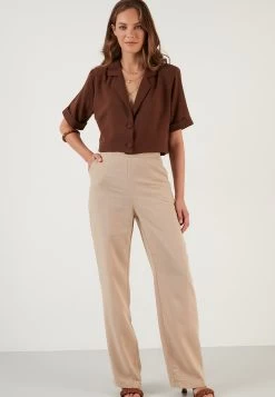 LELA Regular Fit - Broek - Light Brown