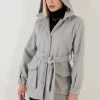 LELA Regular Fit - Trenchcoat - Light Grey