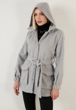 LELA Regular Fit - Trenchcoat - Light Grey