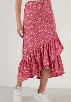 LELA Regular Fit- A-Lijn Rok - Fuchsia 9 LELA Regular Fit- A-Lijn Rok - Fuchsia -LELA 08f0c041665543359710f11225bf18c1