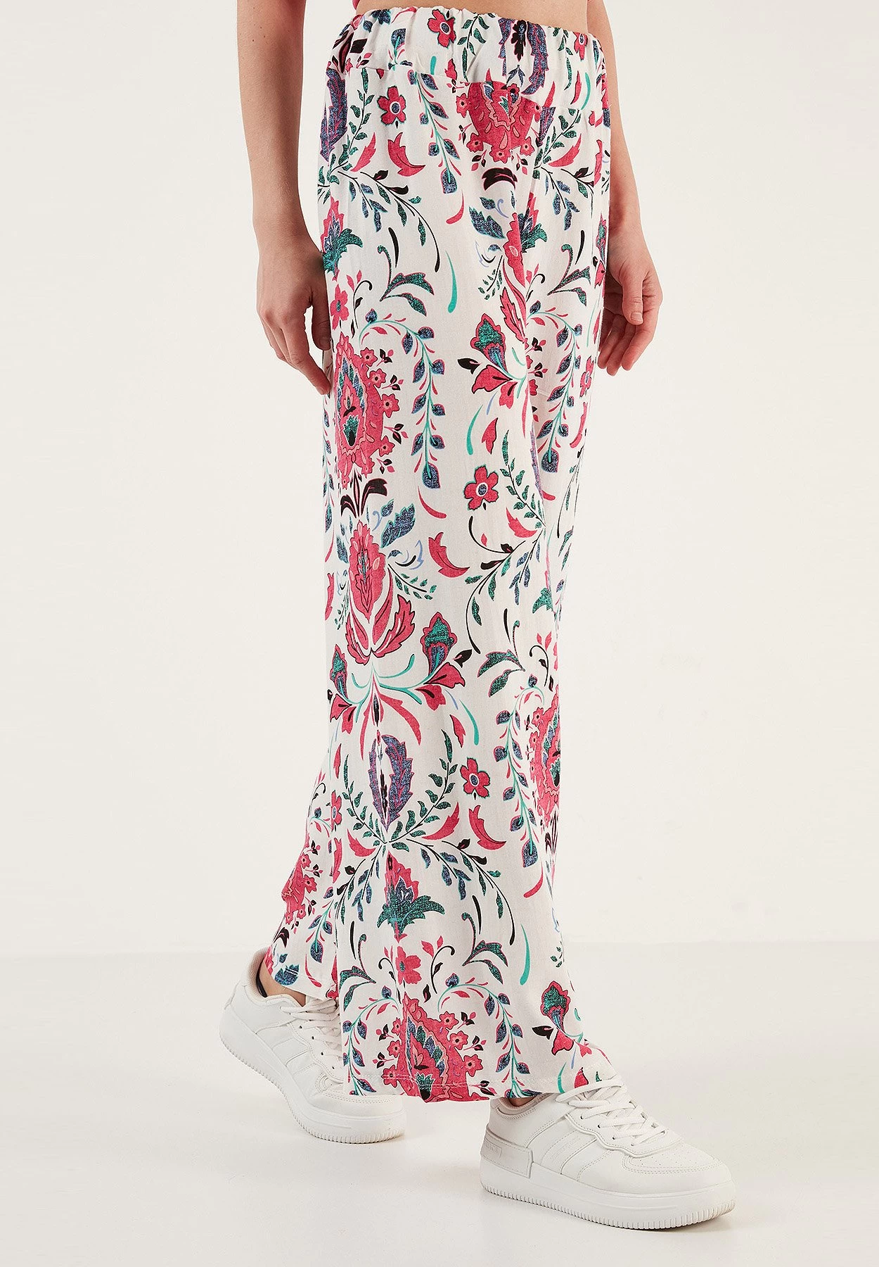 LELA Broek - White/Fuchsia 5 LELA Broek - White/Fuchsia - Afbeelding 5