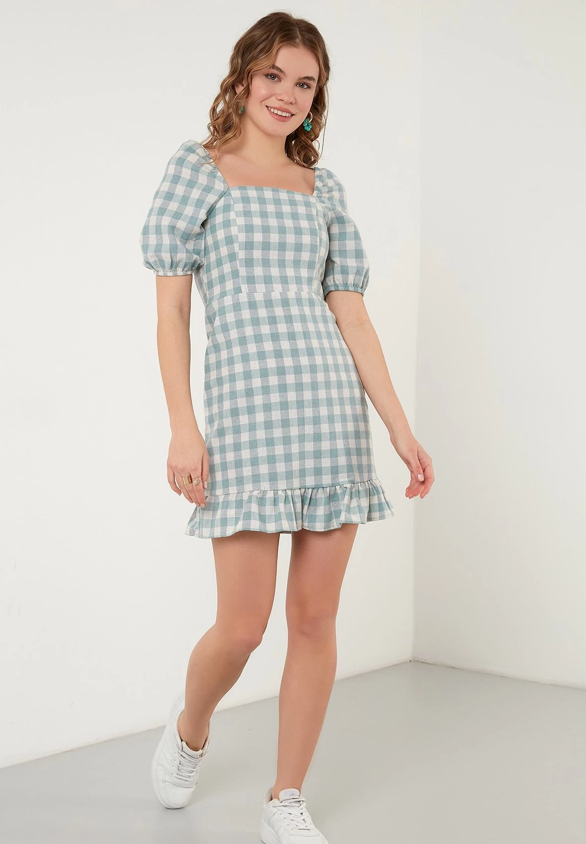 LELA Slim Fit - Jurk - Mint 4 LELA Slim Fit - Jurk - Mint - Afbeelding 4