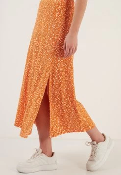 LELA A-Lijn Rok - Orange -LELA 0fba6d5e58d7480890ad55ac97cbd601