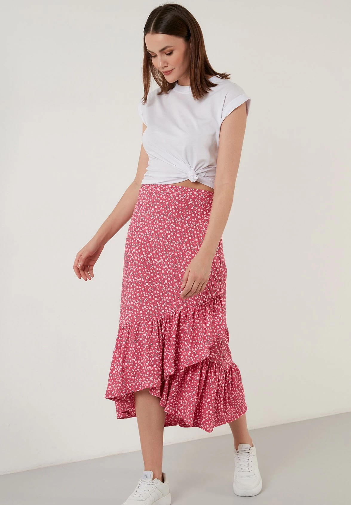 LELA Regular Fit- A-Lijn Rok - Fuchsia 6 LELA Regular Fit- A-Lijn Rok - Fuchsia - Afbeelding 6