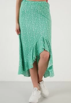 LELA Midi - A-Lijn Rok - Benetton Color