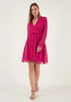 LELA Mini- Jurk - Fuchsia -LELA 12c4feba129447e597525395dfd35a35