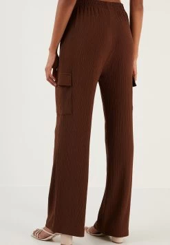 LELA Regular Fit - Cargobroek - Brown -LELA 14dd6633ffd94e23925576fbfce51e05
