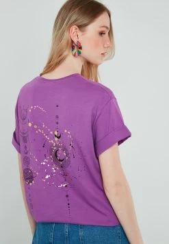 LELA T-Shirt Print - Purple -LELA 16b538eebbaf485a84bc0685374c2f49