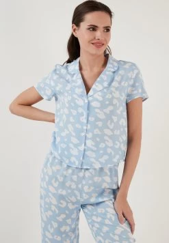 LELA Regular Fit Set - Pyjamabroek - Blue -LELA 17848200a1814549a9214ae991aedc68