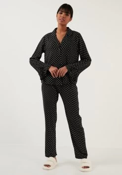 LELA Regular Fit - Pyjama - Black