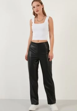 LELA Slim Fit - Broek - Black -LELA 1b93056c6da84b1b84291cc8e946b359