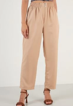 LELA Regular Fit - Broek - Camel