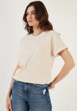 LELA Loose Fit - T-Shirt Basic - Stone 10 LELA Loose Fit - T-Shirt Basic - Stone -LELA 24b34c1335bd405bad3f6bd424024b84