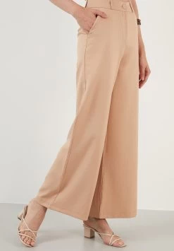 LELA Regular Fit - Broek - Stone -LELA 25918c2dd65e4c268a88be1b6c7f4e7f