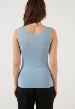 LELA Slim Fit - Top - Baby Blue -LELA 26dbe8f23d924ea4afd383ba0dee2cb0