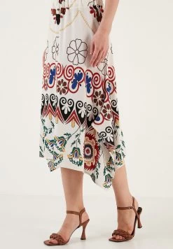 LELA Regular Fit - A-Lijn Rok - Bone White -LELA 2792b252d9624b9d9f050b966c4ae713