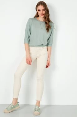 LELA Crew Neck- Longsleeve - Almond Green -LELA 28d79af913f6431e9808e63bbe59abc5