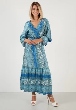 LELA Regular Fit - Maxi-Jurk - Blue -LELA 2967ecc7cef148129f621349f3202832