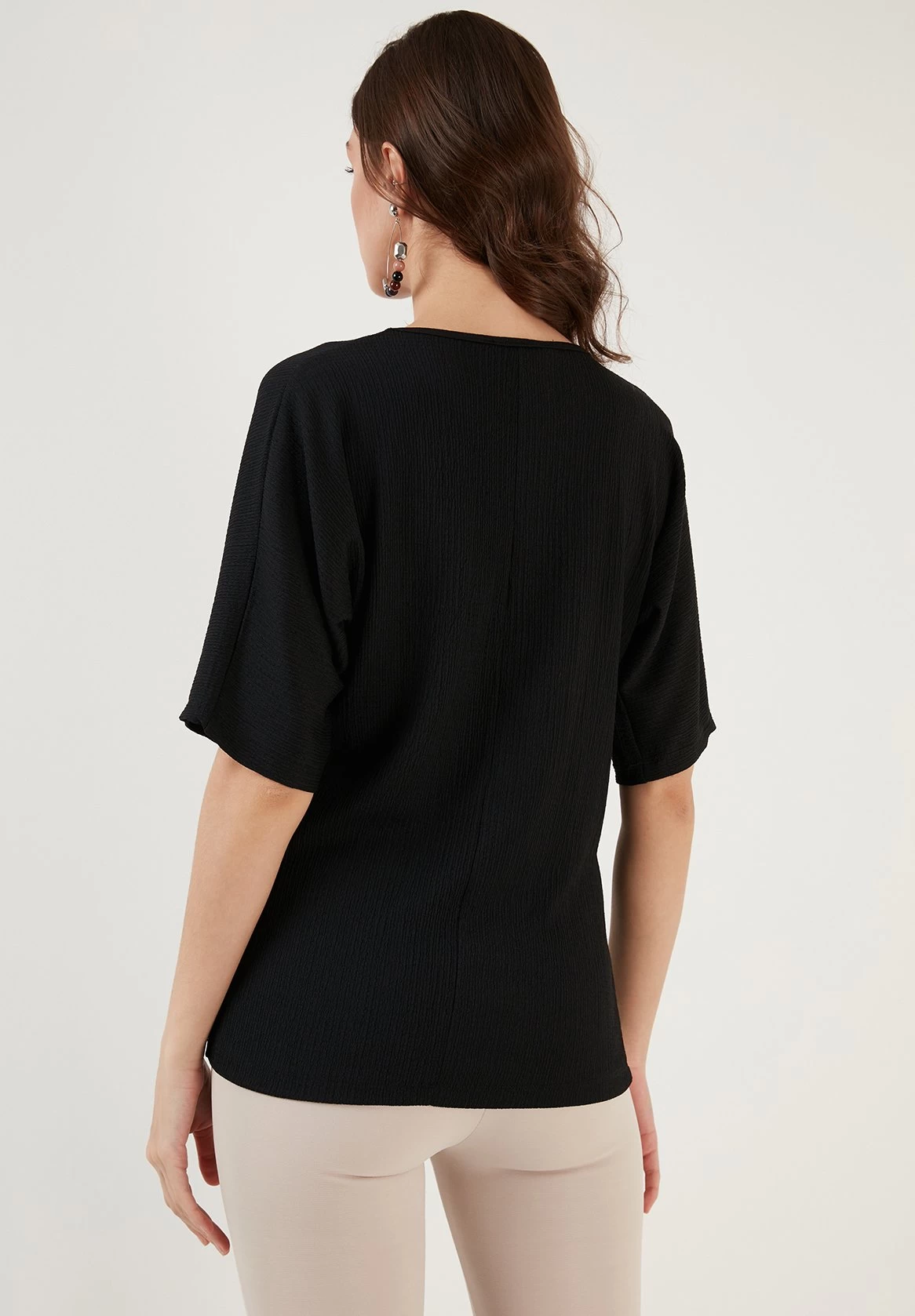 LELA Regular Fit - T-Shirt Basic - Black 3 LELA Regular Fit - T-Shirt Basic - Black - Afbeelding 3