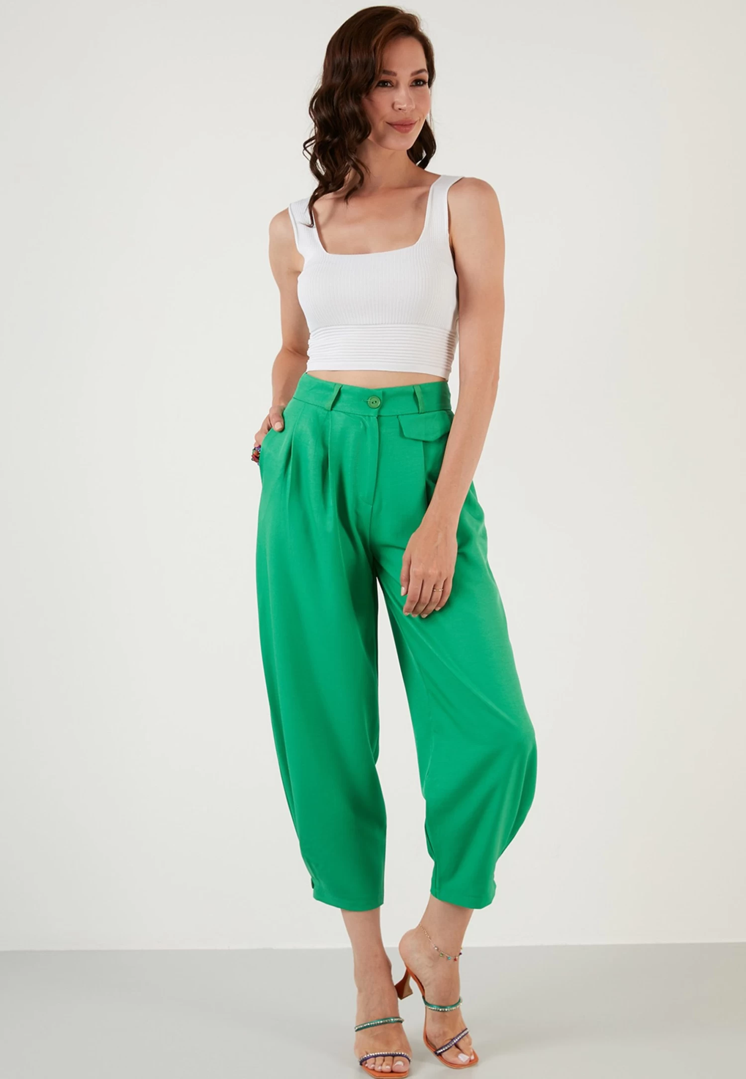 LELA Broek - Green 2 LELA Broek - Green - Afbeelding 2