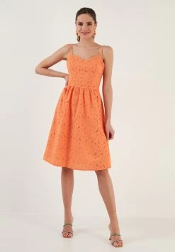 LELA Regular Fit - Jurk - Orange -LELA 2ddfa667612142b0a8ee9ddd9db3a552