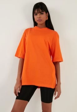 LELA Loose Fit - T-Shirt Basic - Orange
