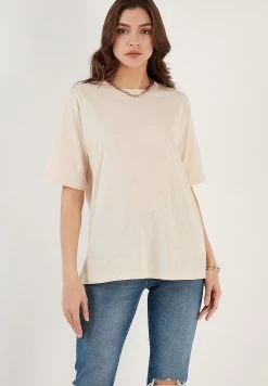 LELA Loose Fit - T-Shirt Basic - Stone