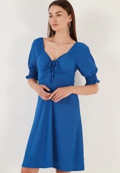 LELA Regular Fit - Jurk - Royal Blue -LELA 3042475edeca4fcc9181dcd5e3bc0f18