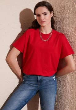 LELA Crew Neck- T-Shirt Basic - Red -LELA 319f8824731846a7943831d99eceb20a