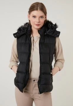 LELA Slim Fit - Bodywarmer - Black -LELA 32cbdb4f251e49d19f1e247a10175ab9