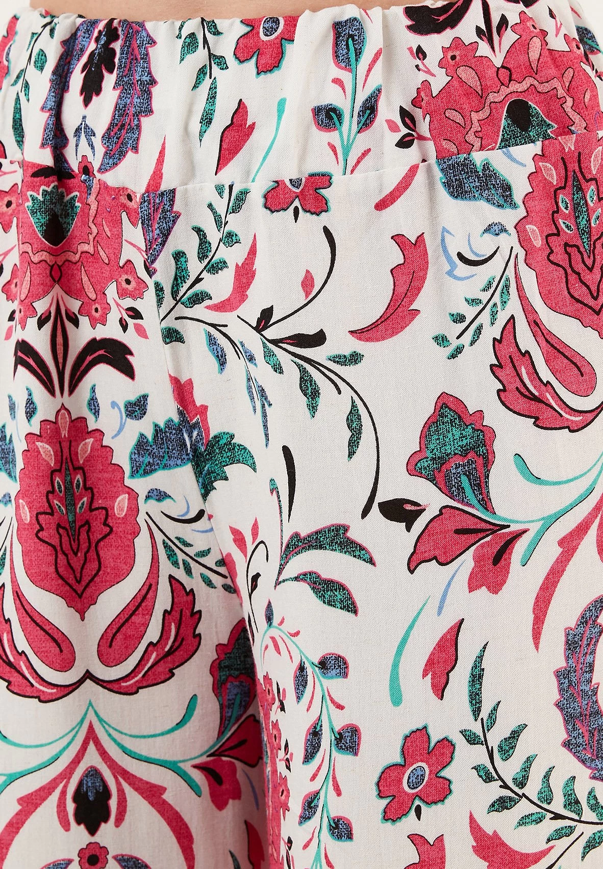 LELA Broek - White/Fuchsia 4 LELA Broek - White/Fuchsia - Afbeelding 4