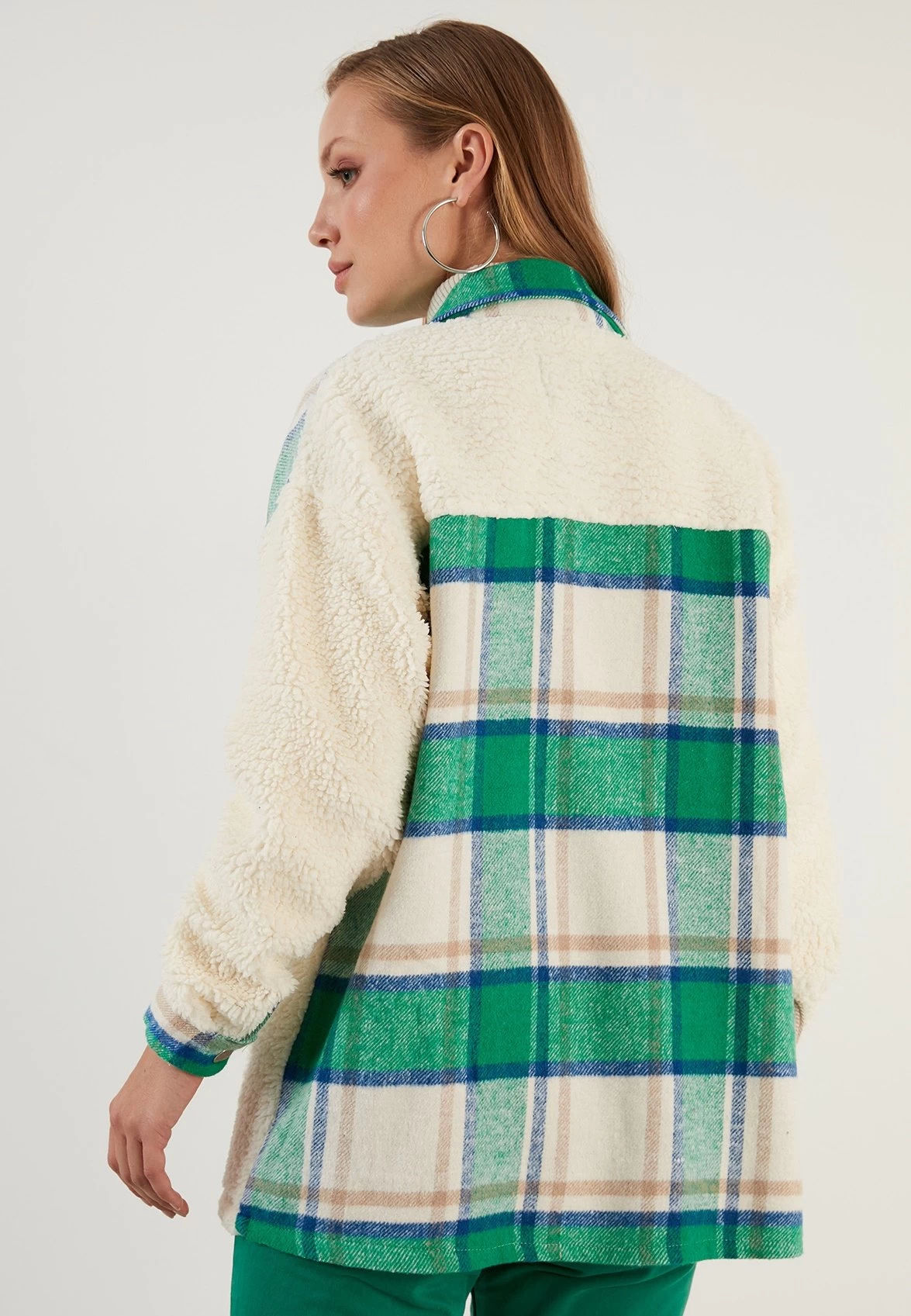 LELA Halflange Jas - Green 3 LELA Halflange Jas - Green - Afbeelding 3