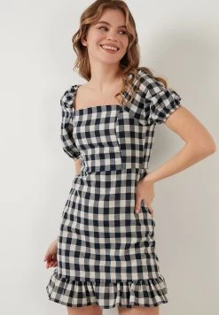 LELA Slim Fit - Jurk - Navy Blue