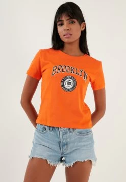 LELA T-Shirt Print - Orange