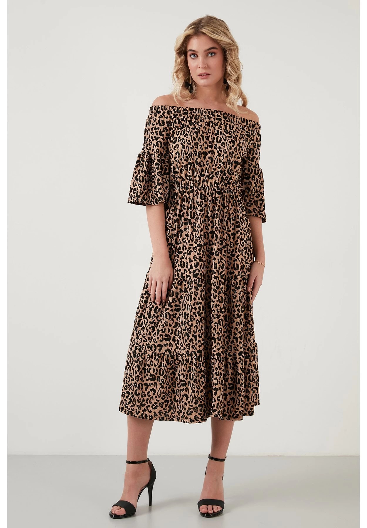 LELA Slim Fit - Jurk - Leopard 1 LELA Slim Fit - Jurk - Leopard