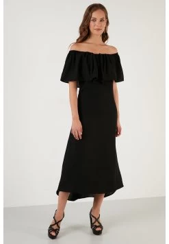 LELA Slim Fit - Jerseyjurk - Black