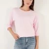LELA Crew Neck- Longsleeve - Light Pink
