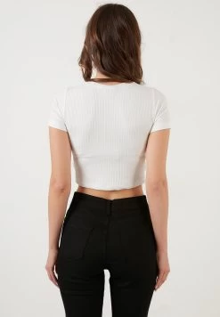 LELA Slim Fit- T-Shirt Print - Ecru -LELA 4201a0a9f8d54d7492b892beab3ef88f