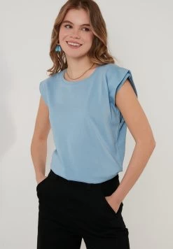 LELA Crew Neck - T-Shirt Basic - Baby Blue