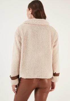 LELA Regular Fit - Winterjas - Ecru -LELA 44ad13e7dd7f43a4a4081bf48a577b45