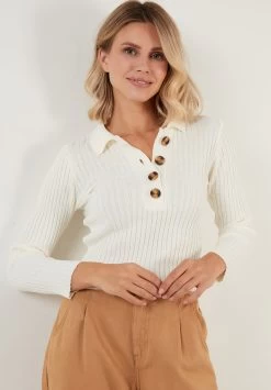 LELA Poloshirt - Ecru -LELA 44c4a81093a345adac6a8ceb8b2acc9f