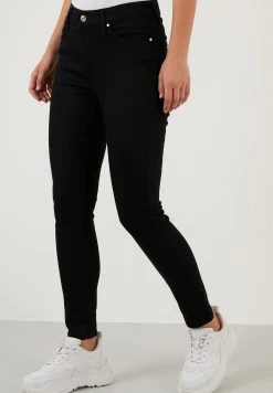 LELA Jeans Skinny Fit - Black Black -LELA 4590614af59f4d8f97155d2e733cea87