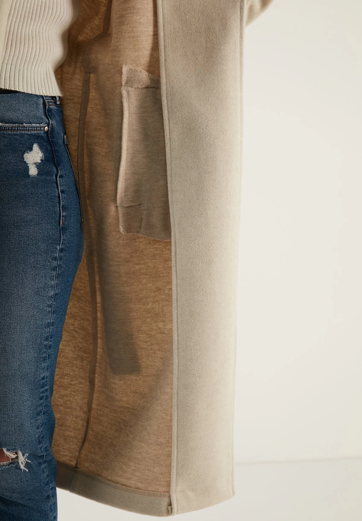 LELA Loose Fit - Mantel - Mink Color 4 LELA Loose Fit - Mantel - Mink Color - Afbeelding 4