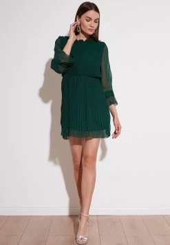 LELA Regular Fit - Jurk - Emerald Green -LELA 4a8ef397000140e2b90392dc3921ae5d