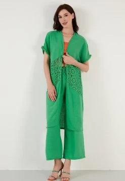 LELA Two Piece Set - Regular Fit - Vest - Green 7 LELA Two Piece Set - Regular Fit - Vest - Green -LELA 50261a465d114f299a6fe6904675a27e