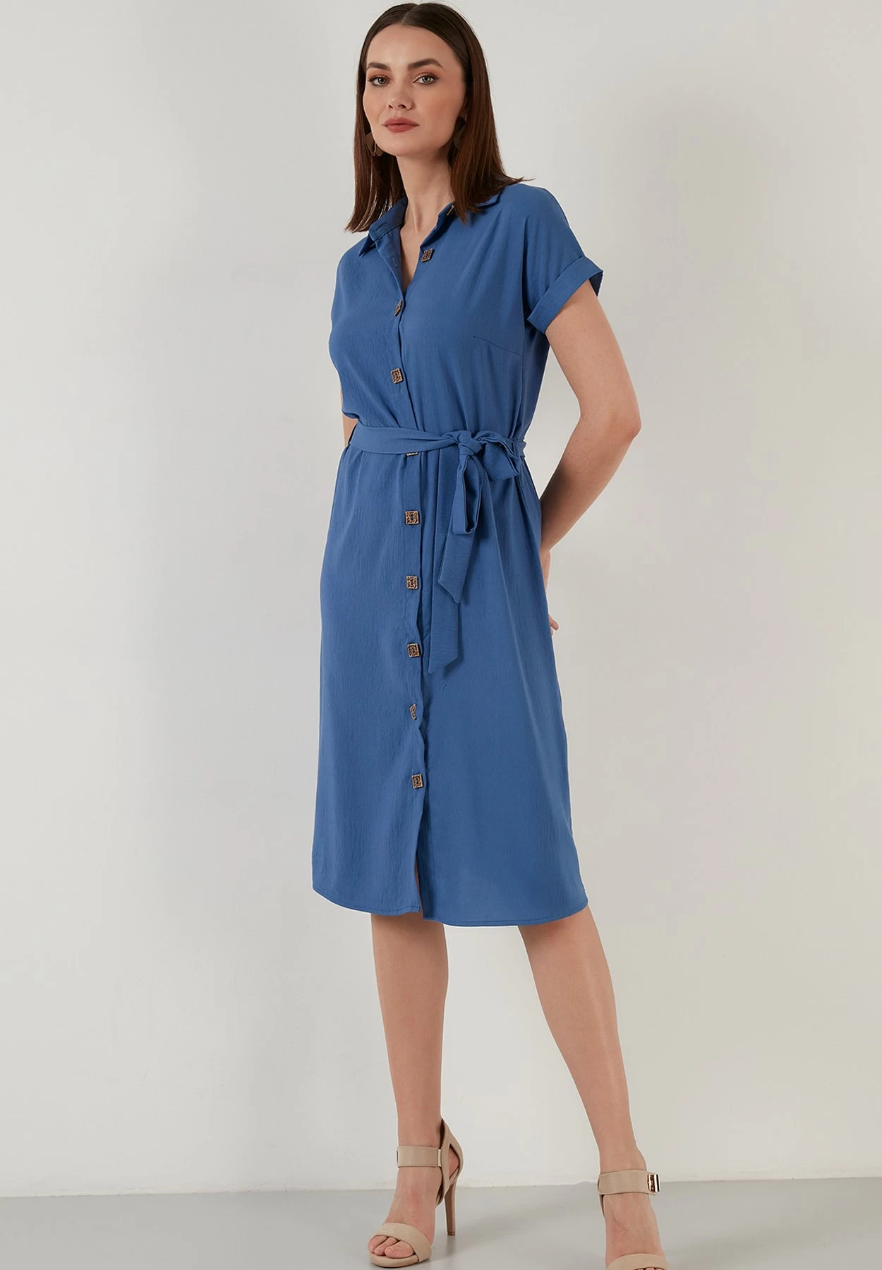 LELA Regular Fit - Blousejurk - Indigo 1 LELA Regular Fit - Blousejurk - Indigo