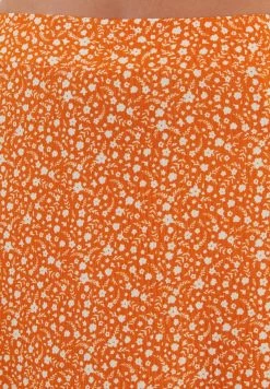 LELA A-Lijn Rok - Orange -LELA 58ece0b909ee4ec2b404bee4d5adc544